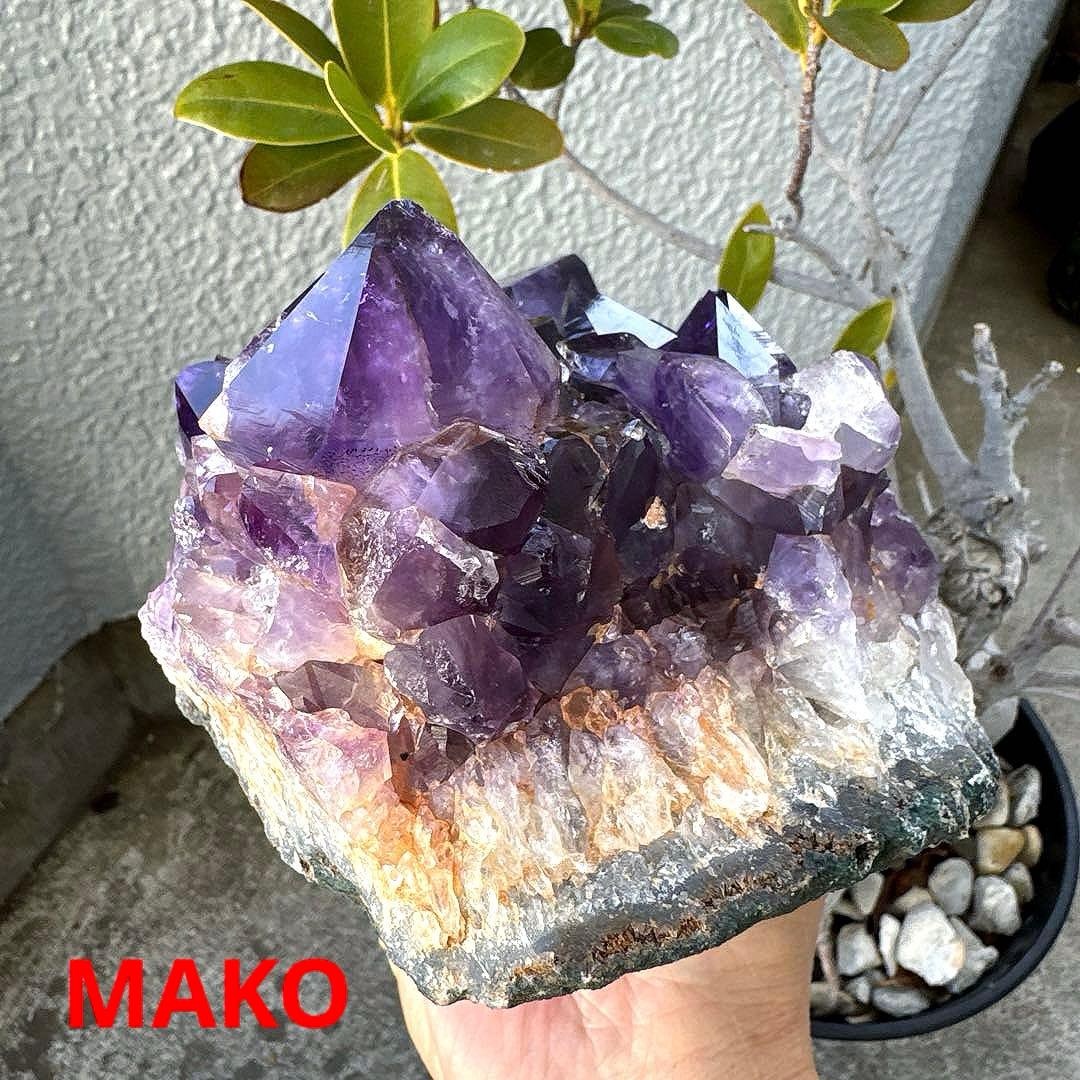 M1620☆アメジストクラスター2.4Kg☆天然石　原石☆N50102
