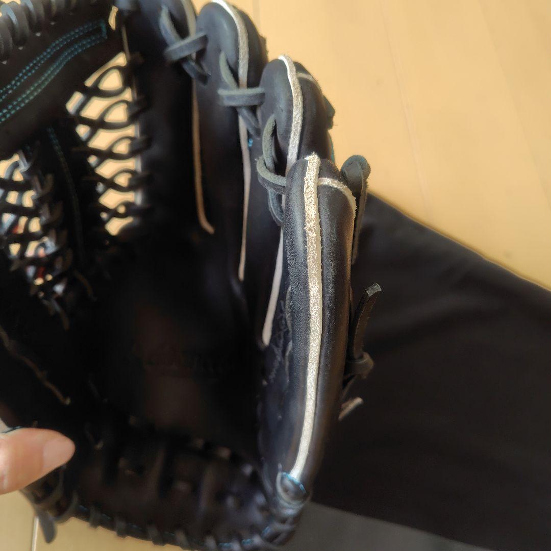 硬式グローブ SSK 黒 袋付