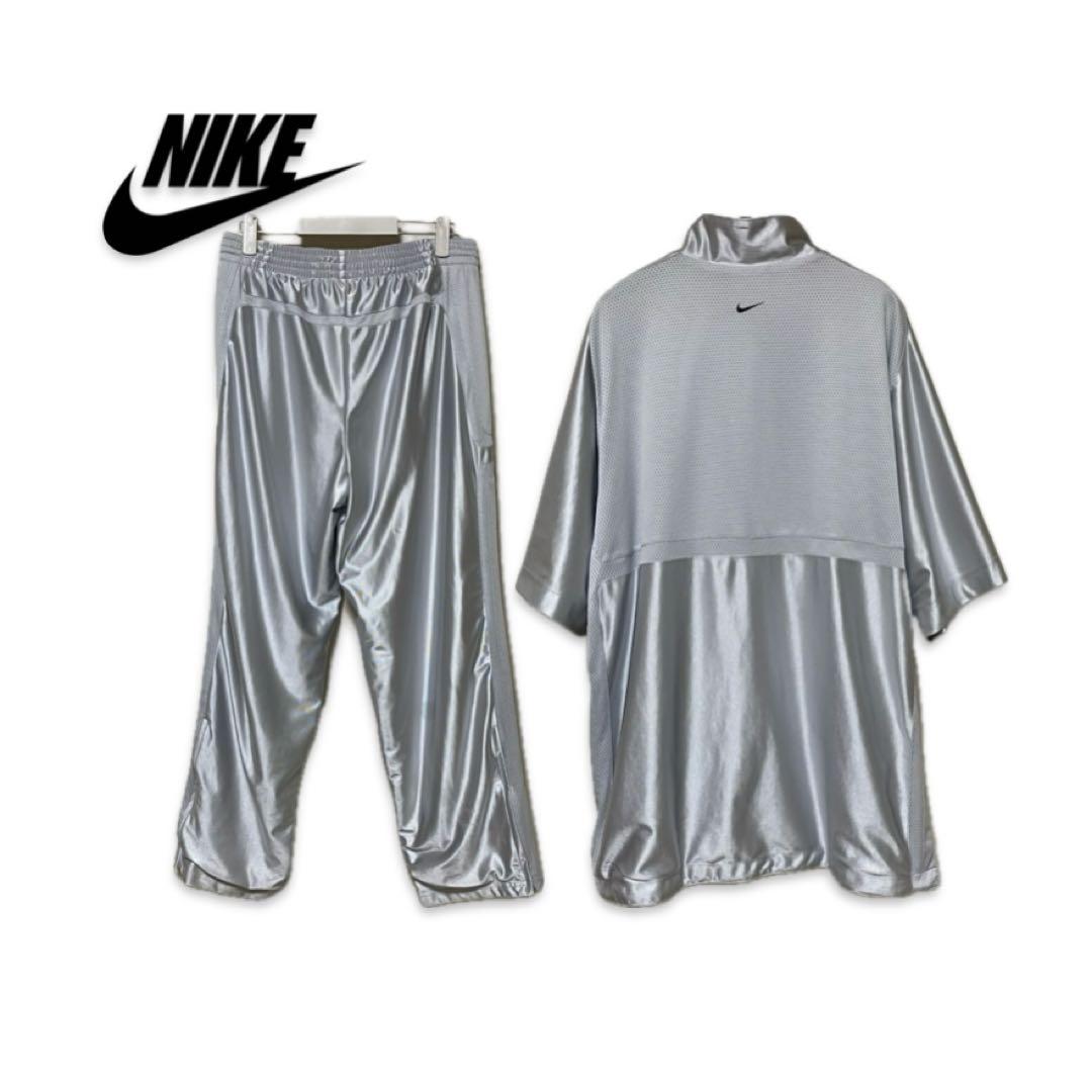 【激渋】NIKEドライフィットセットアップ　シルバー　00s ビンテージ