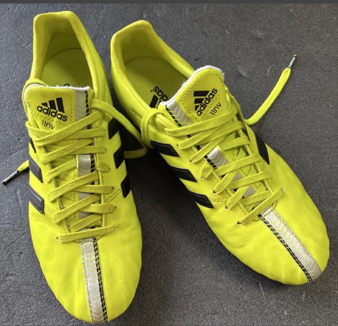 adidas サッカースパイク 25.5 日本製 B24582 イエロー HG