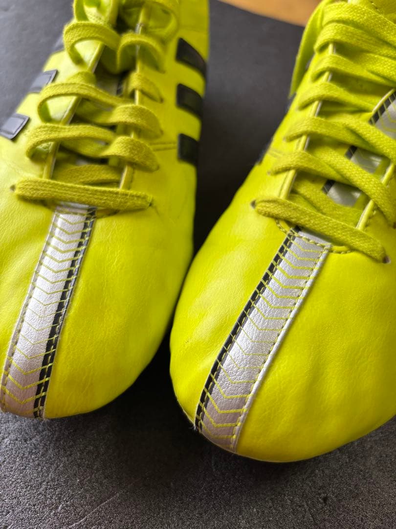 adidas サッカースパイク 25.5 日本製 B24582 イエロー HG
