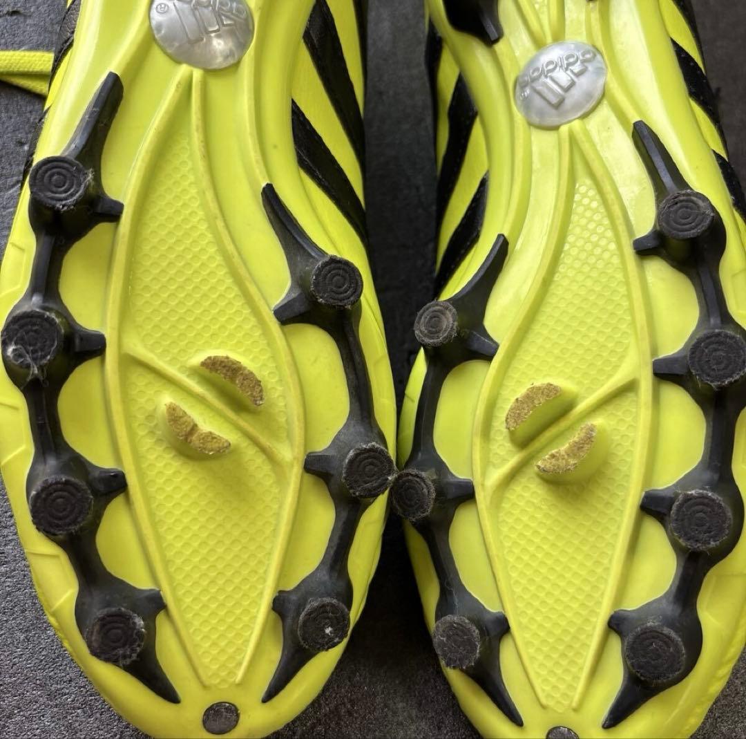 adidas サッカースパイク 25.5 日本製 B24582 イエロー HG