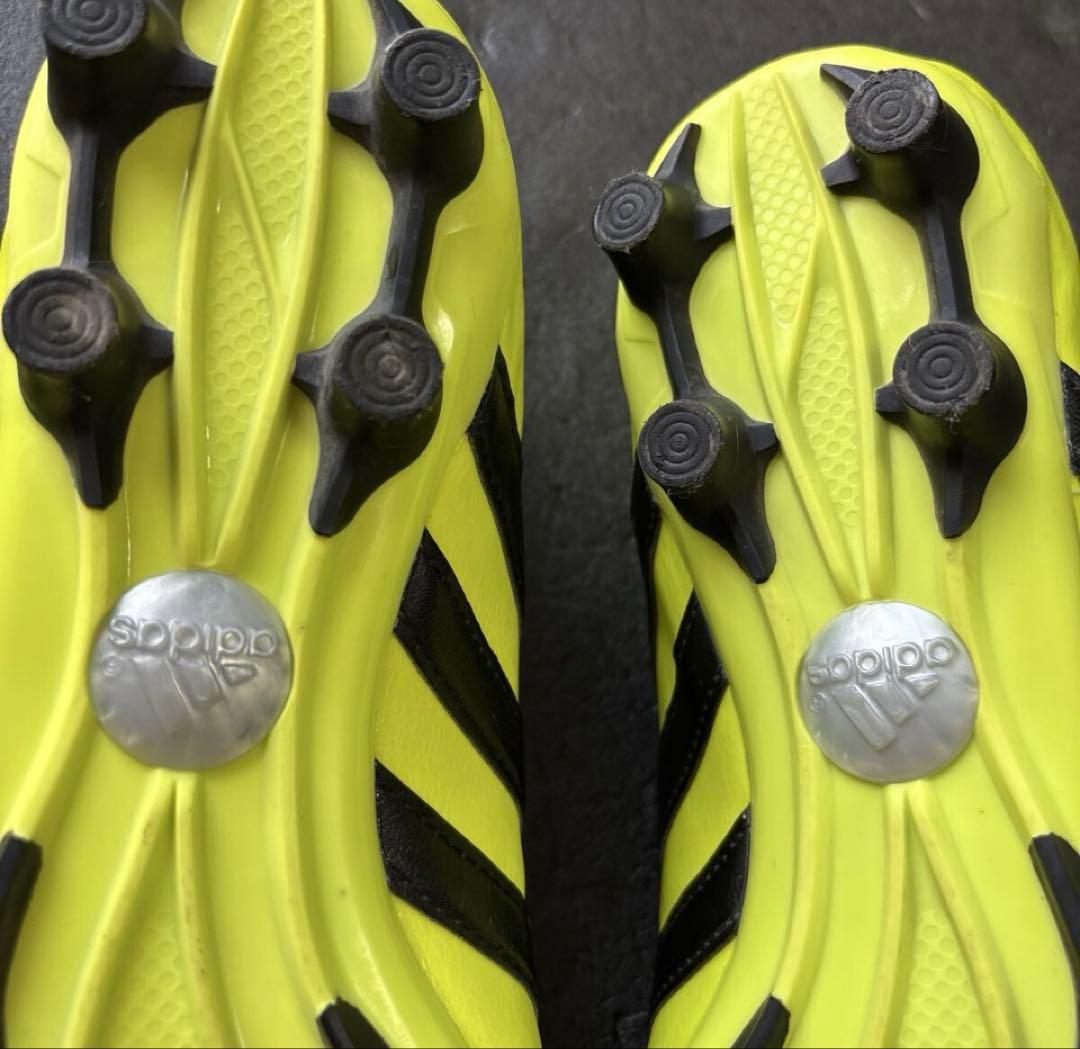 adidas サッカースパイク 25.5 日本製 B24582 イエロー HG
