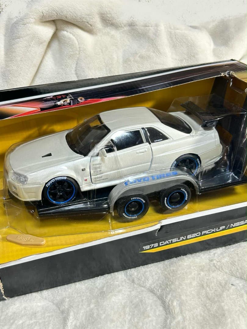 ミニカー 1/24 Maisto GT-R R34 & Datsun 620