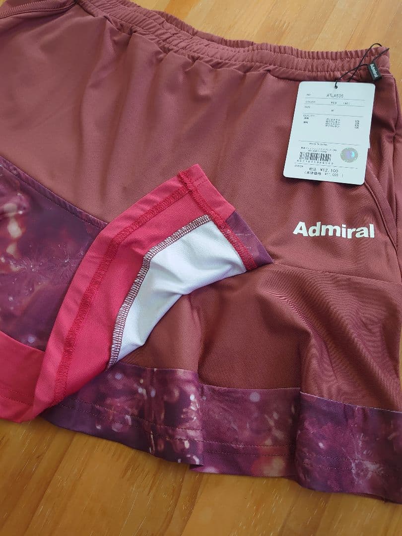 新品未使用　Admiral レディススコート　ATLA536 レッド　M