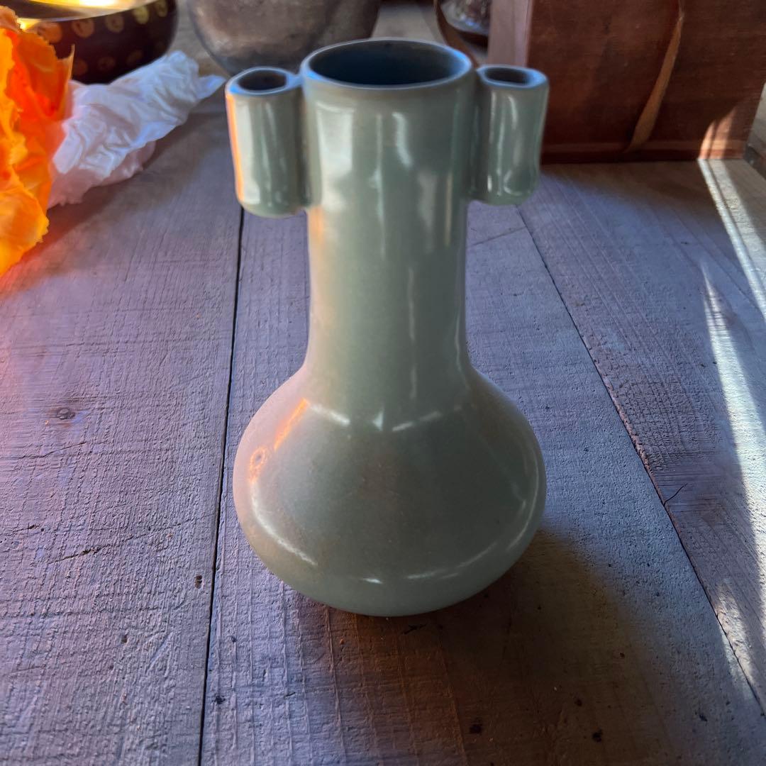 実家整理 先先代の茶道具　古い花瓶　中国？