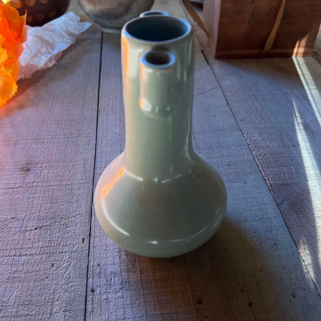 実家整理 先先代の茶道具　古い花瓶　中国？