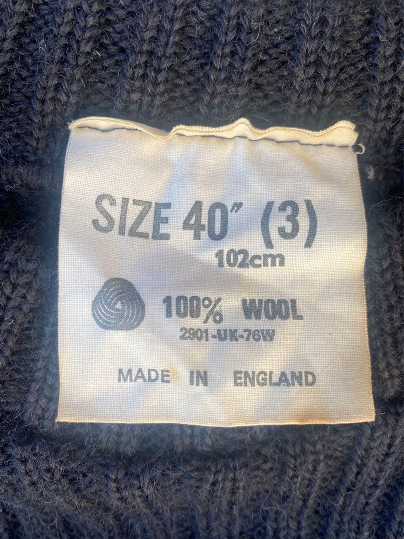 値下げ依頼者コマンドセーター100%woolサイズ40イギリス軍