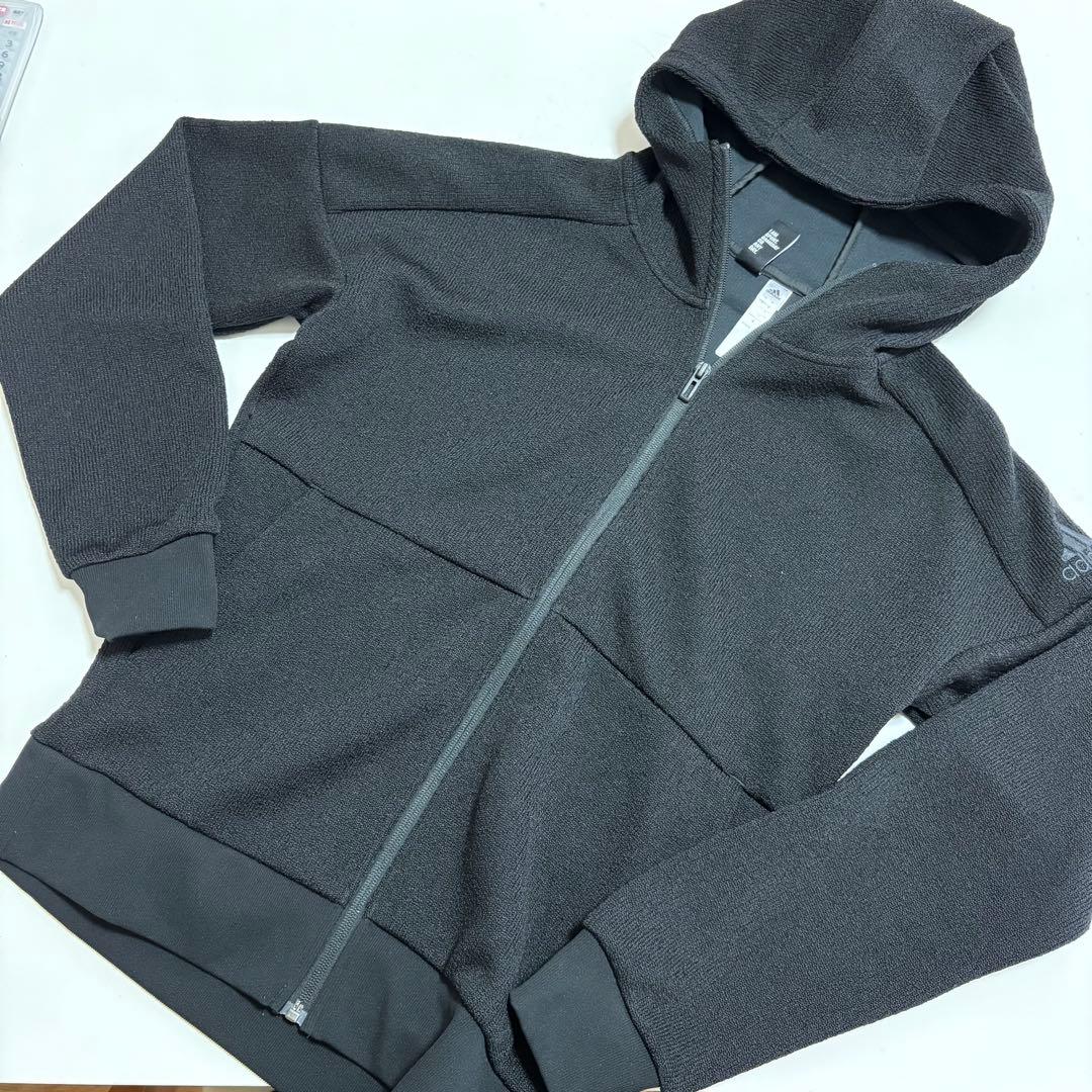 【極美品】アディダス PLSニットジャージセットアップ　メンズM 黒