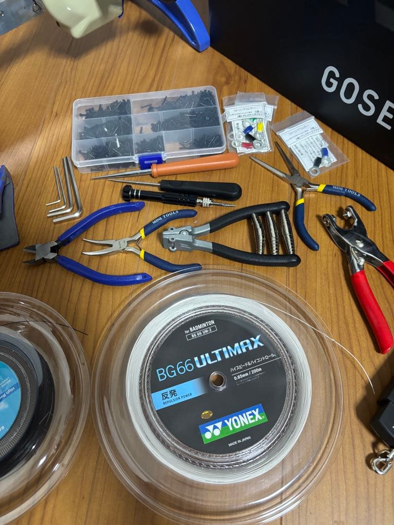 GOSEN ストリングマシン　AM200 工具一式ガット有り ガット張り機