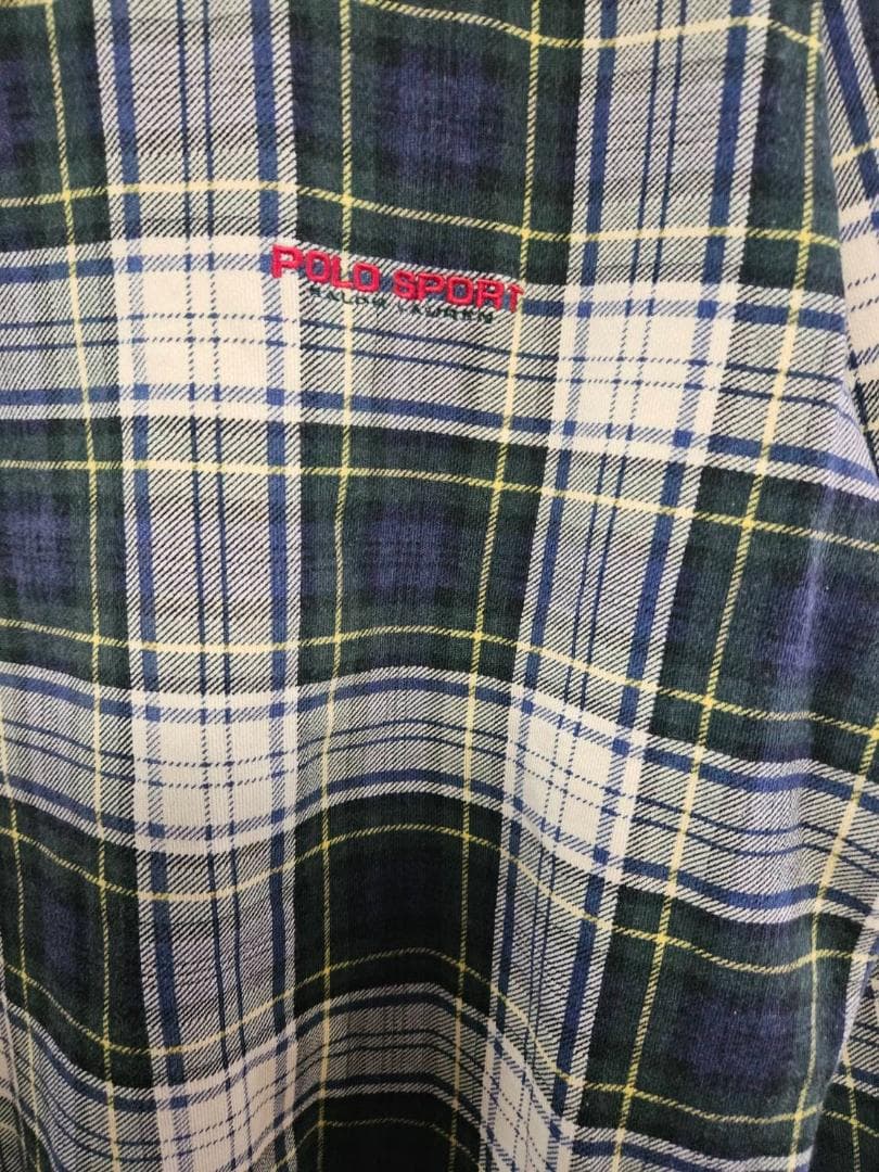 送料無料/超美品Polo Sport 大きいサイズ/チェック柄スウェットSサイズ