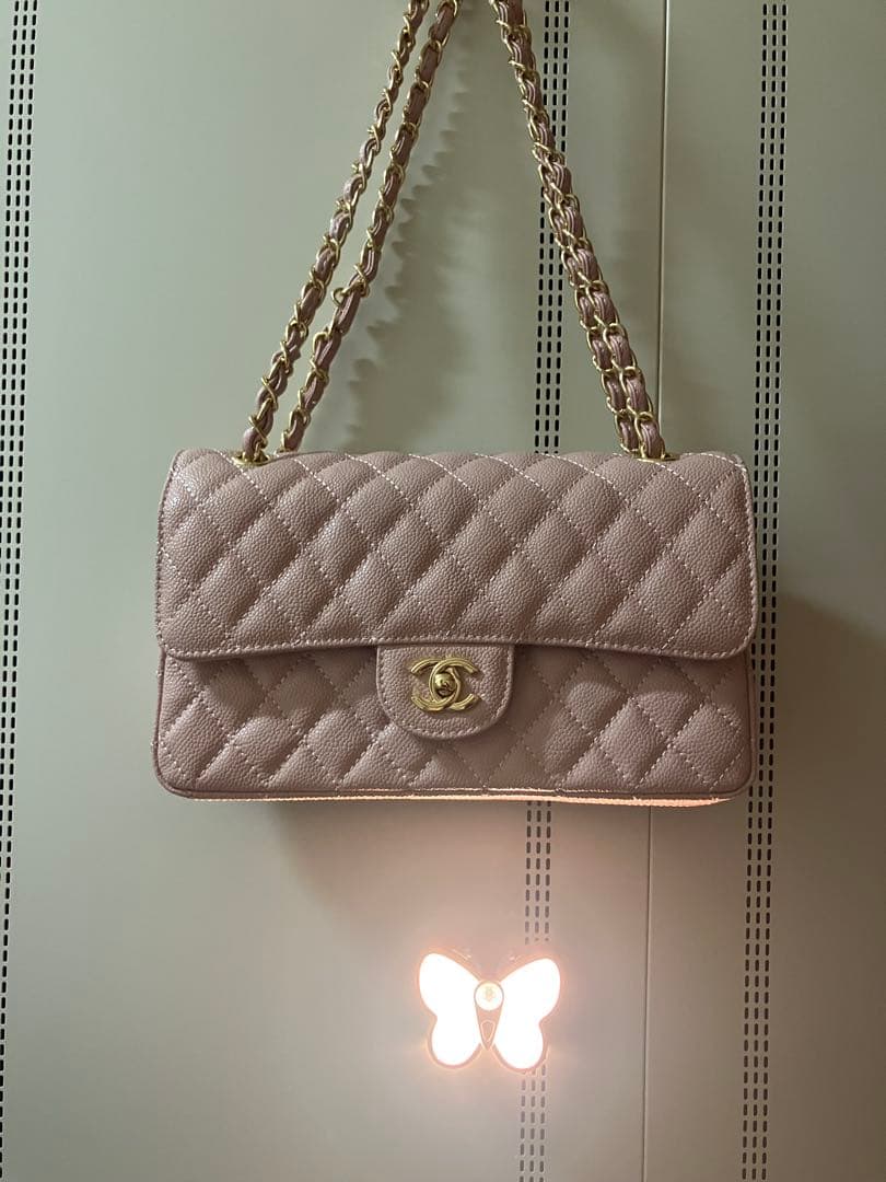 CHANEL マトラッセ　ショルダー　ピンク　シリアル　ノベルティ　コレが最後