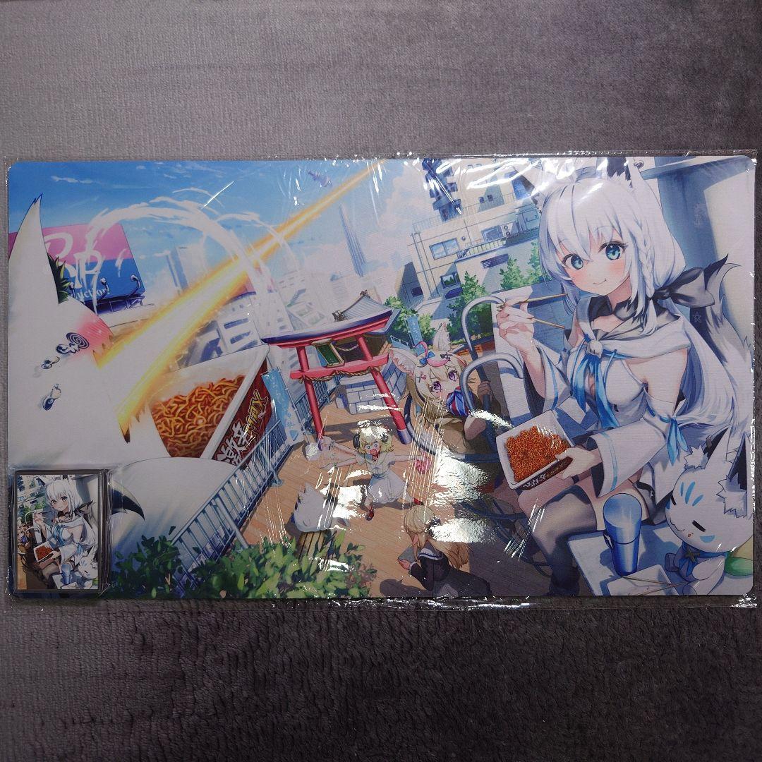 α1 ホロライブ カップ焼きそば&すこん部 白上フブキ スリーブ&プレイマット