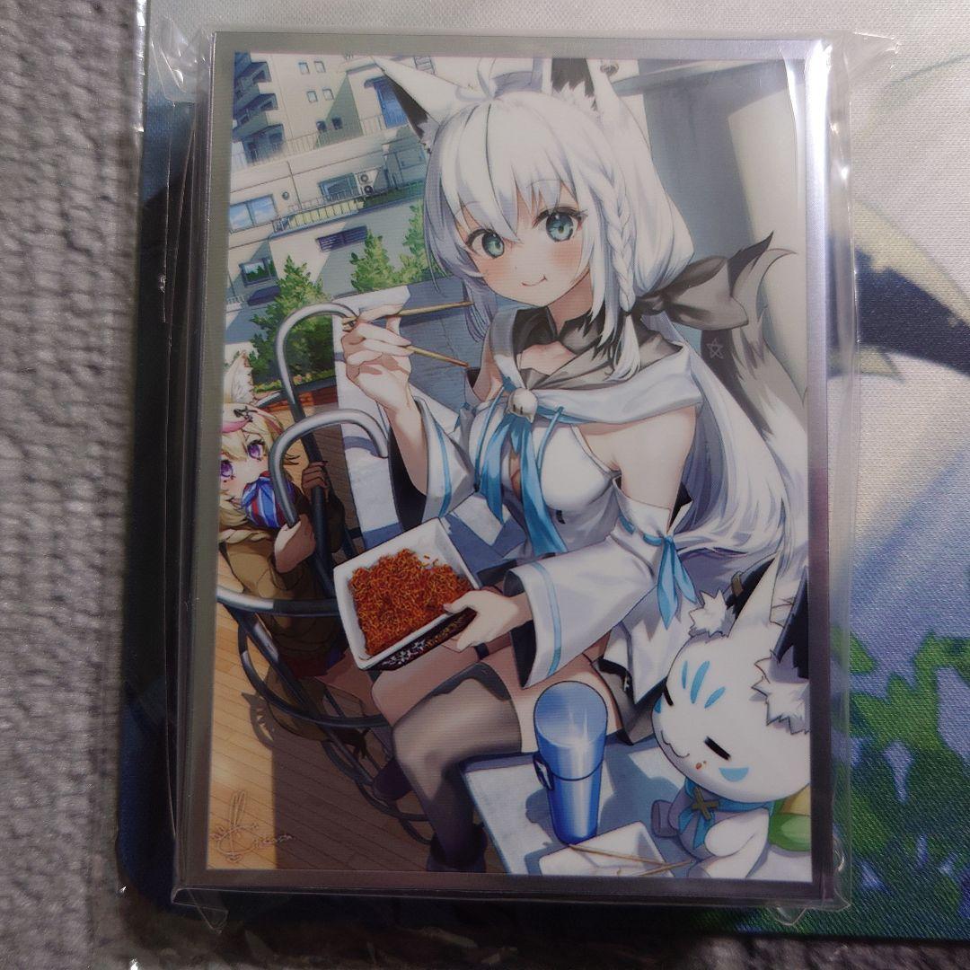 α1 ホロライブ カップ焼きそば&すこん部 白上フブキ スリーブ&プレイマット