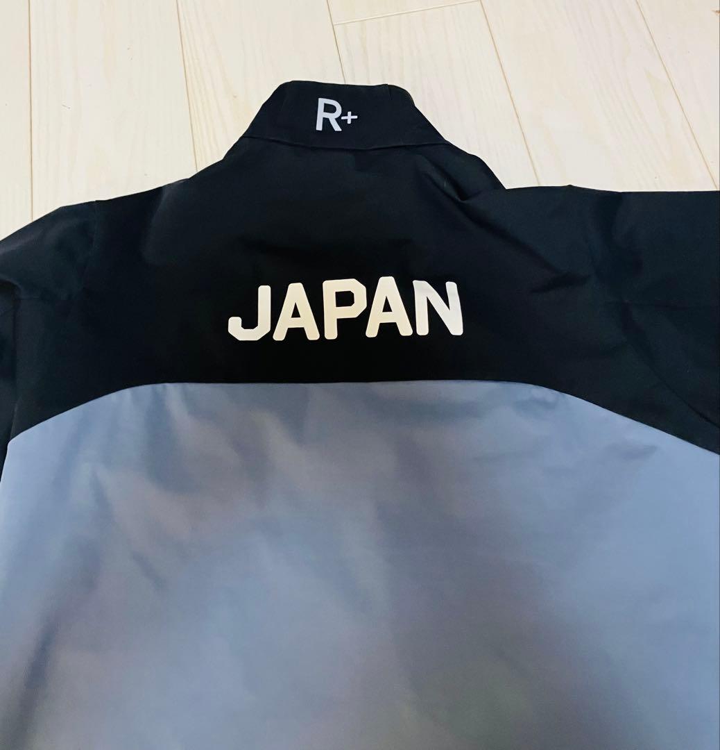ラグビー日本代表　ウォームアップジャケット 黒/グレー　使用済み