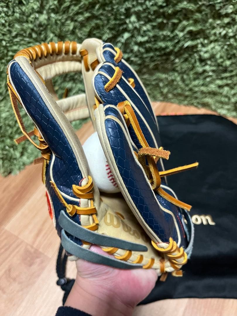 Wilson A2000 JA27 硬式内野手用グラブ キャメル×ネイビーSSS