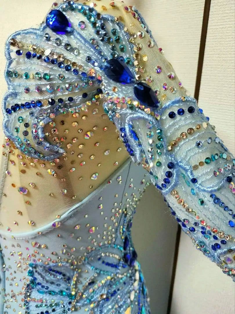 社交ダンス♡ジャンティ　モダン　スタンダードドレス　競技　デモ