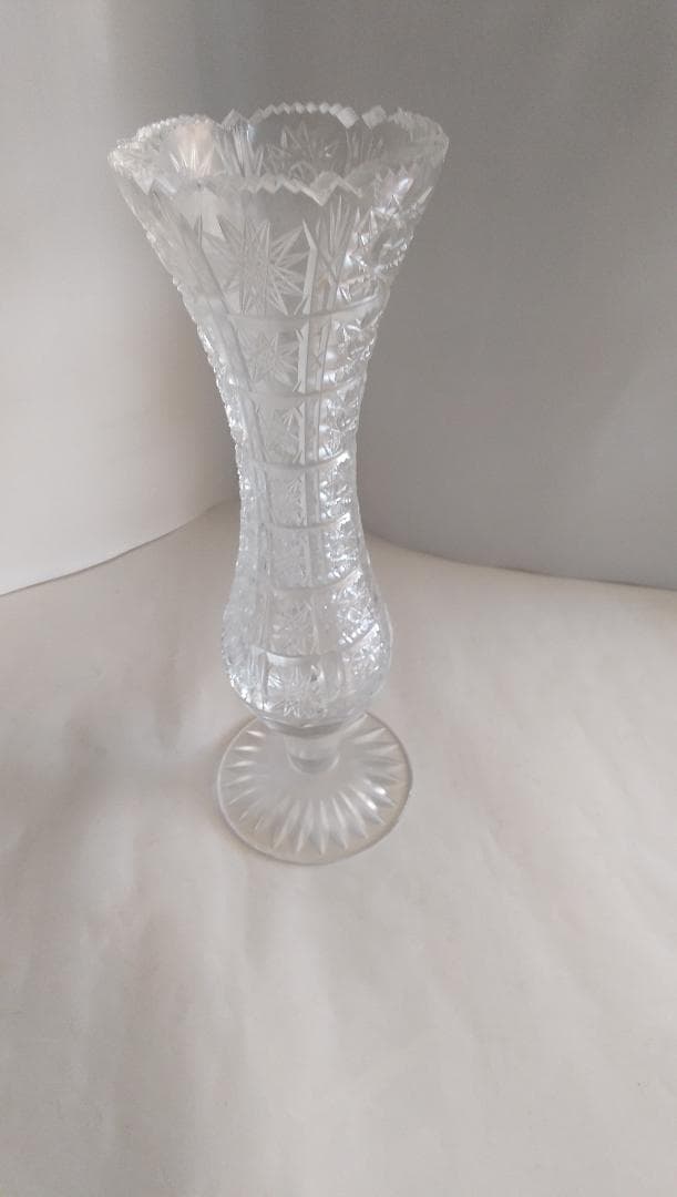 一輪挿し アナトリアンクリスタル 花器 花瓶 新品 未使用 クリスタルガラス