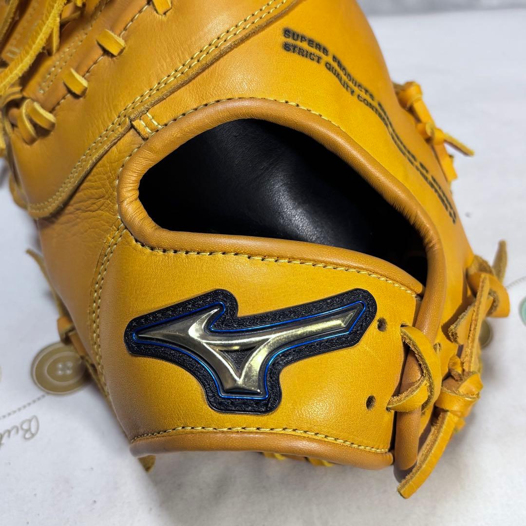 ま　Mizuno 軟式 ファーストミット グローブ 左投げ用 イエロー