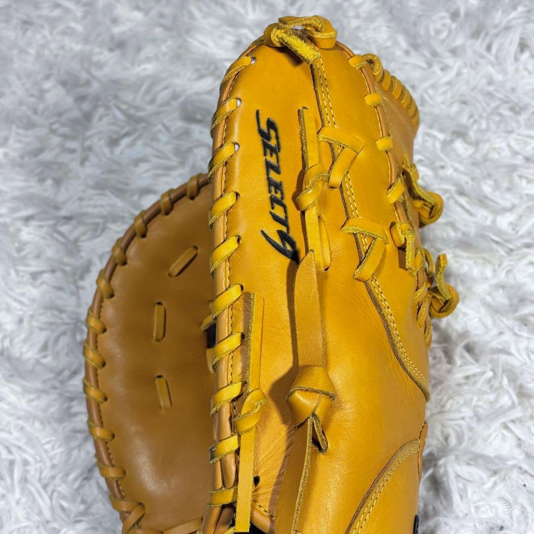 ま　Mizuno 軟式 ファーストミット グローブ 左投げ用 イエロー