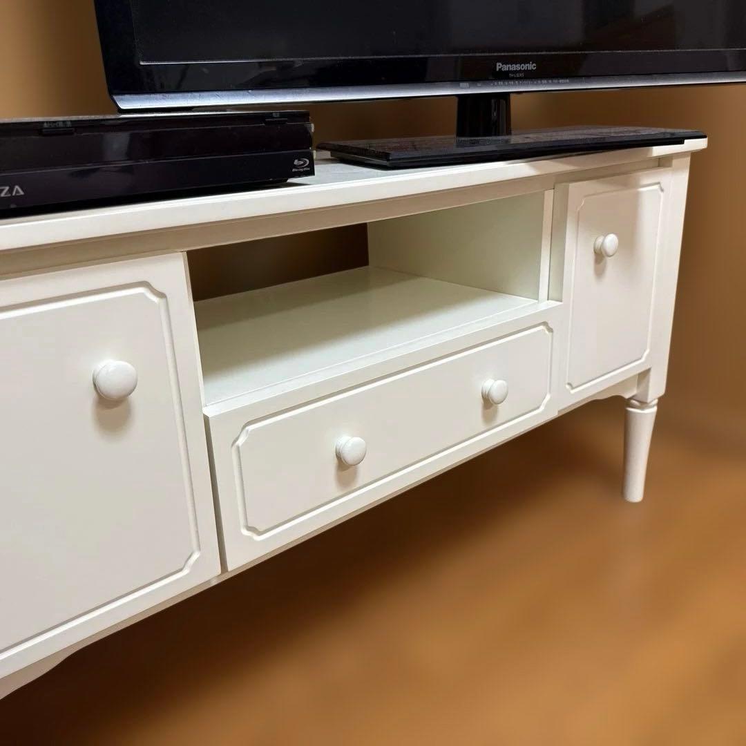 フランフラン　テレビボード　テレビ台　ミーオ TVボード ホワイト　白