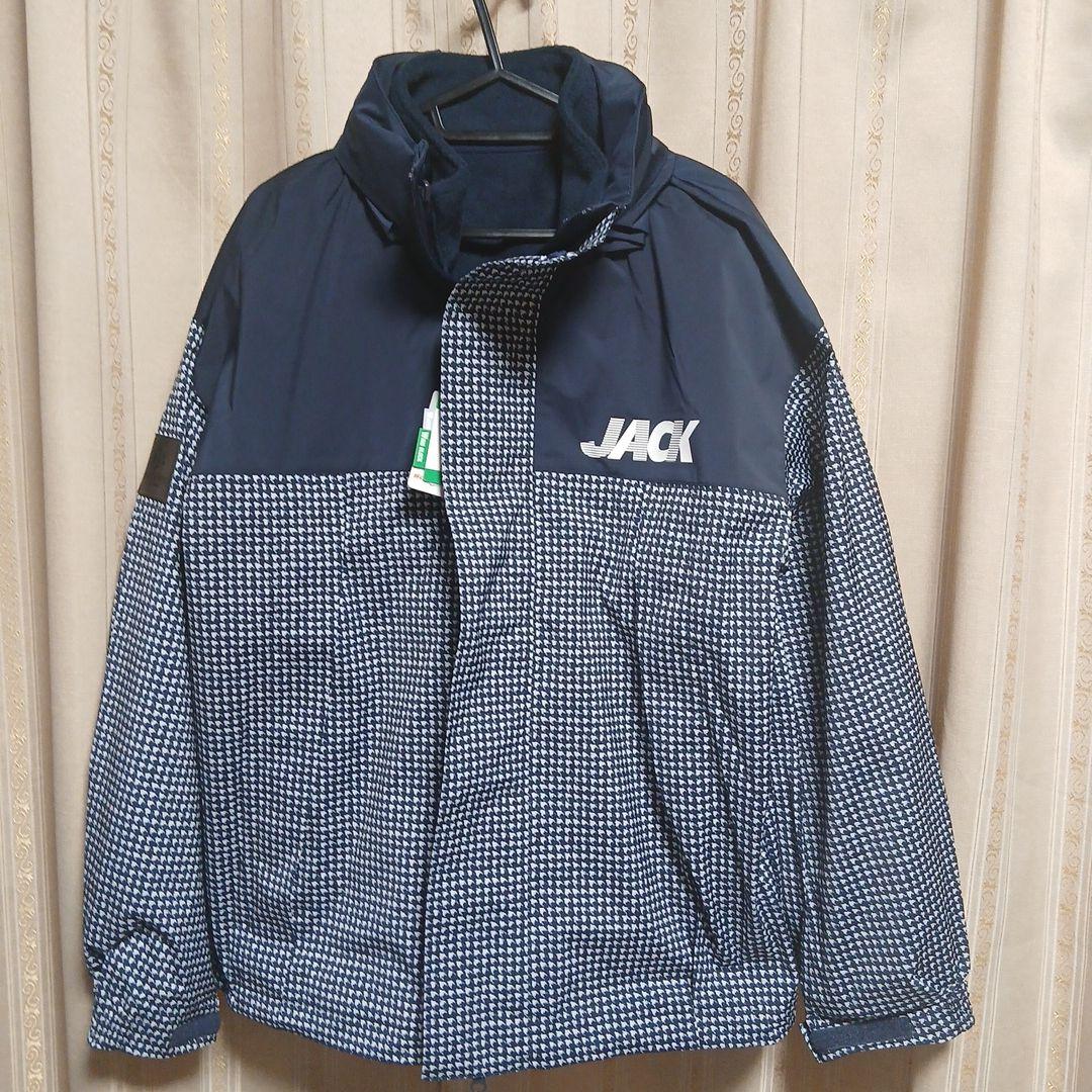 JACK BUNNY ネイビー チェック柄 ジャケット サイズ5 Lサイズ　新品
