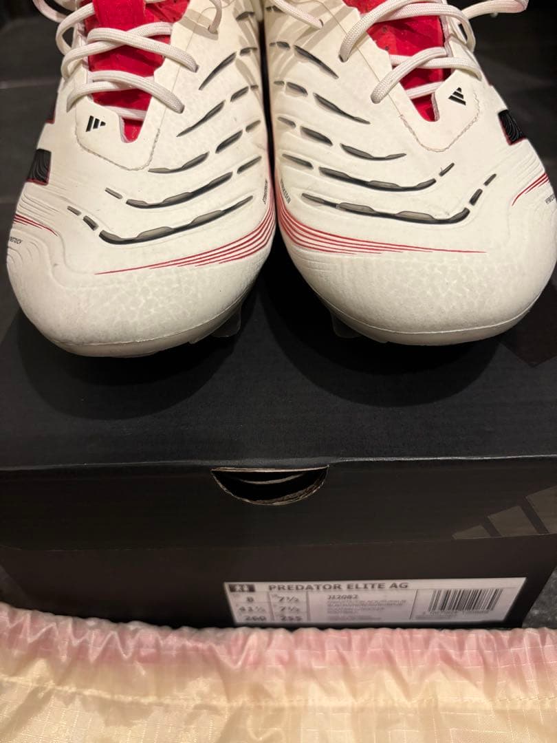 Adidas Predator Elite AG 26cm ホワイト/レッド
