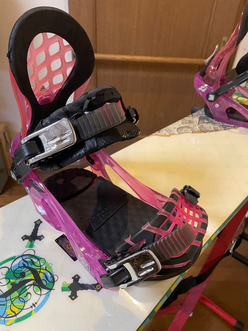 SALOMON スノーボード 155cm RIDE BIN(M) セット 美品