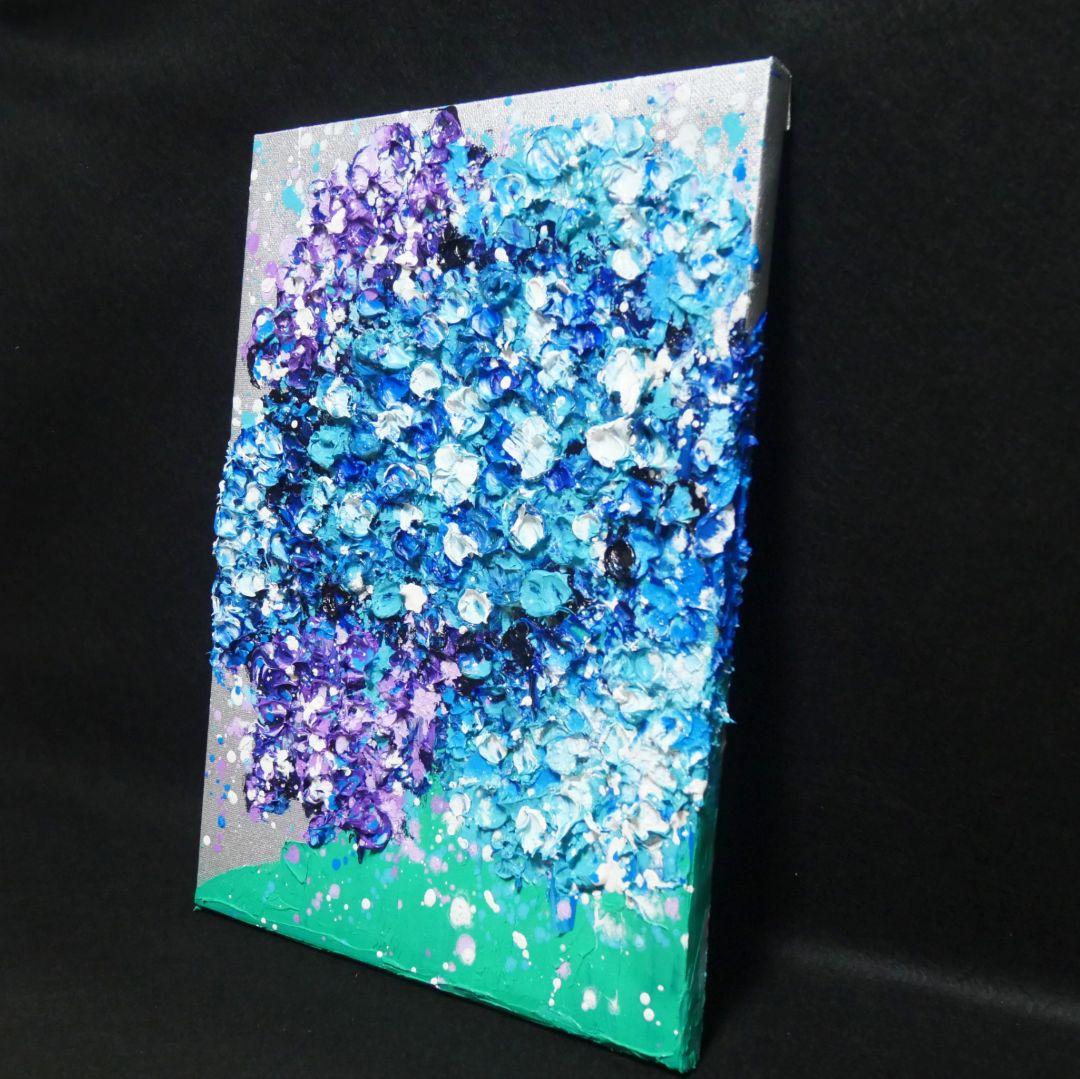 油絵 油彩 油彩画 絵 絵画 【梅雨の花】