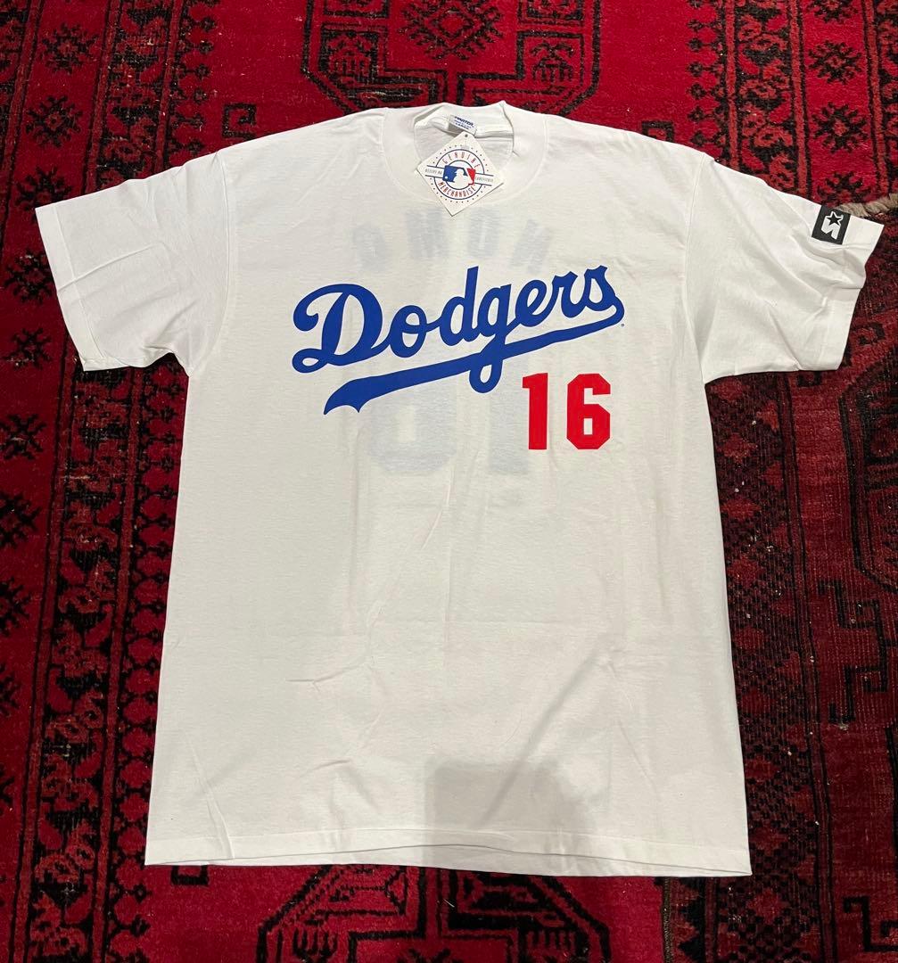 ワ*ち様 希少90s USA製STARTER MLB LAドジャース野茂英雄Tシ