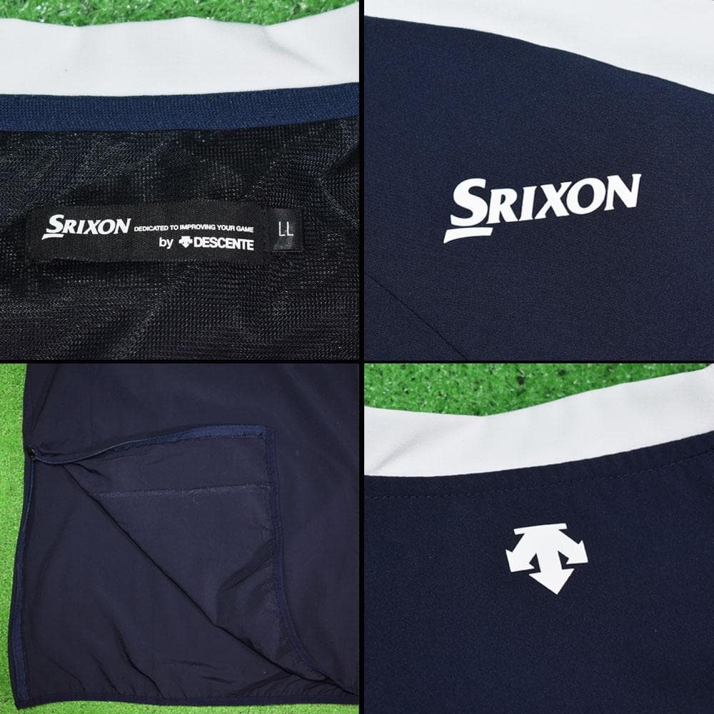 SRIXON/スリクソン ゴルフ 防風ジャケット【ネイビー/LL】美品！