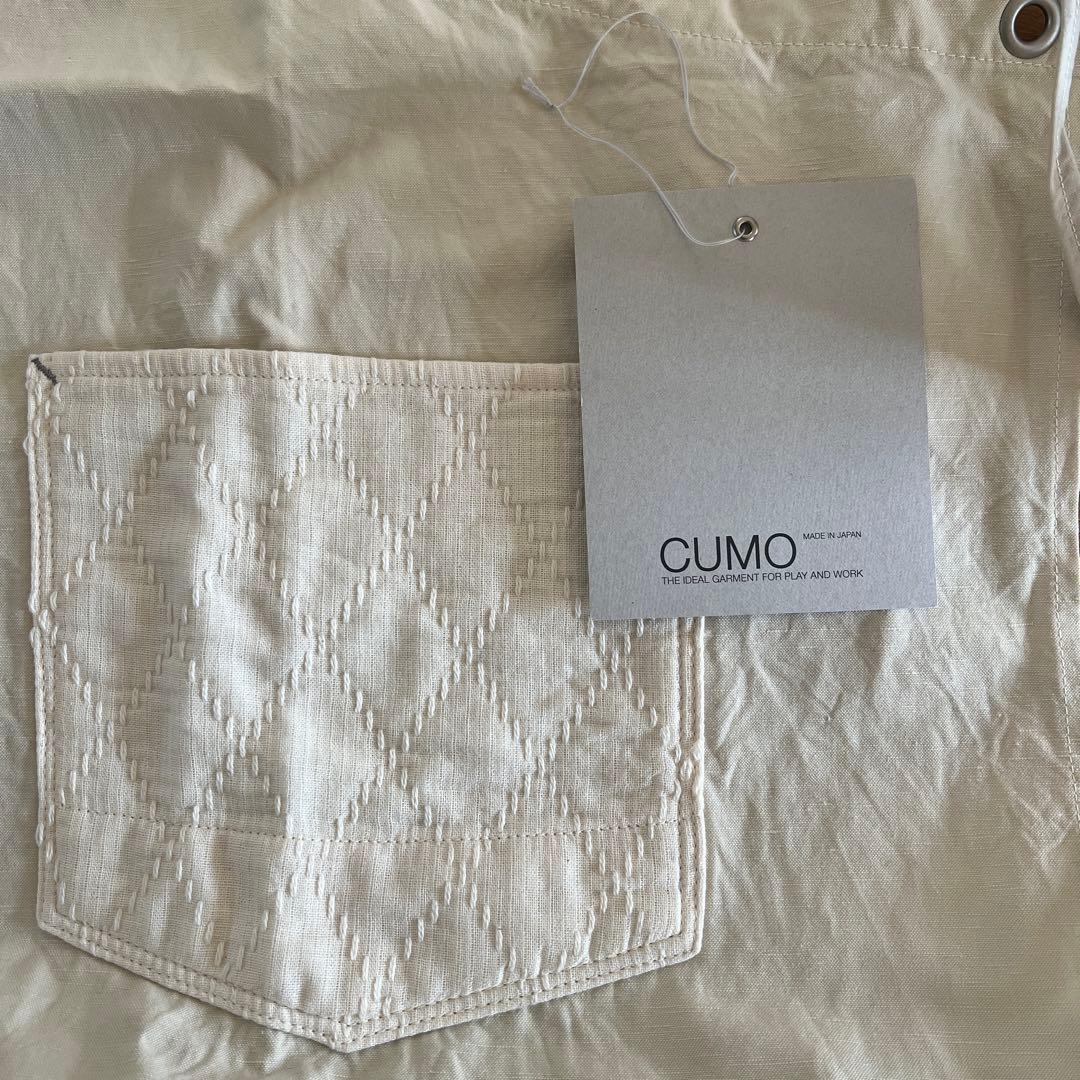 CUMO エプロン クリーム色 ポケット付き