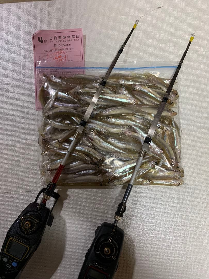 新作穂先　ワカサギステンレス穂先　２本３００ミリ