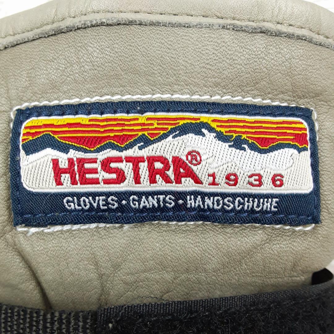 美品◎HESTRA ヘストラ グローブ グレー系 灰系 スキー スノボ