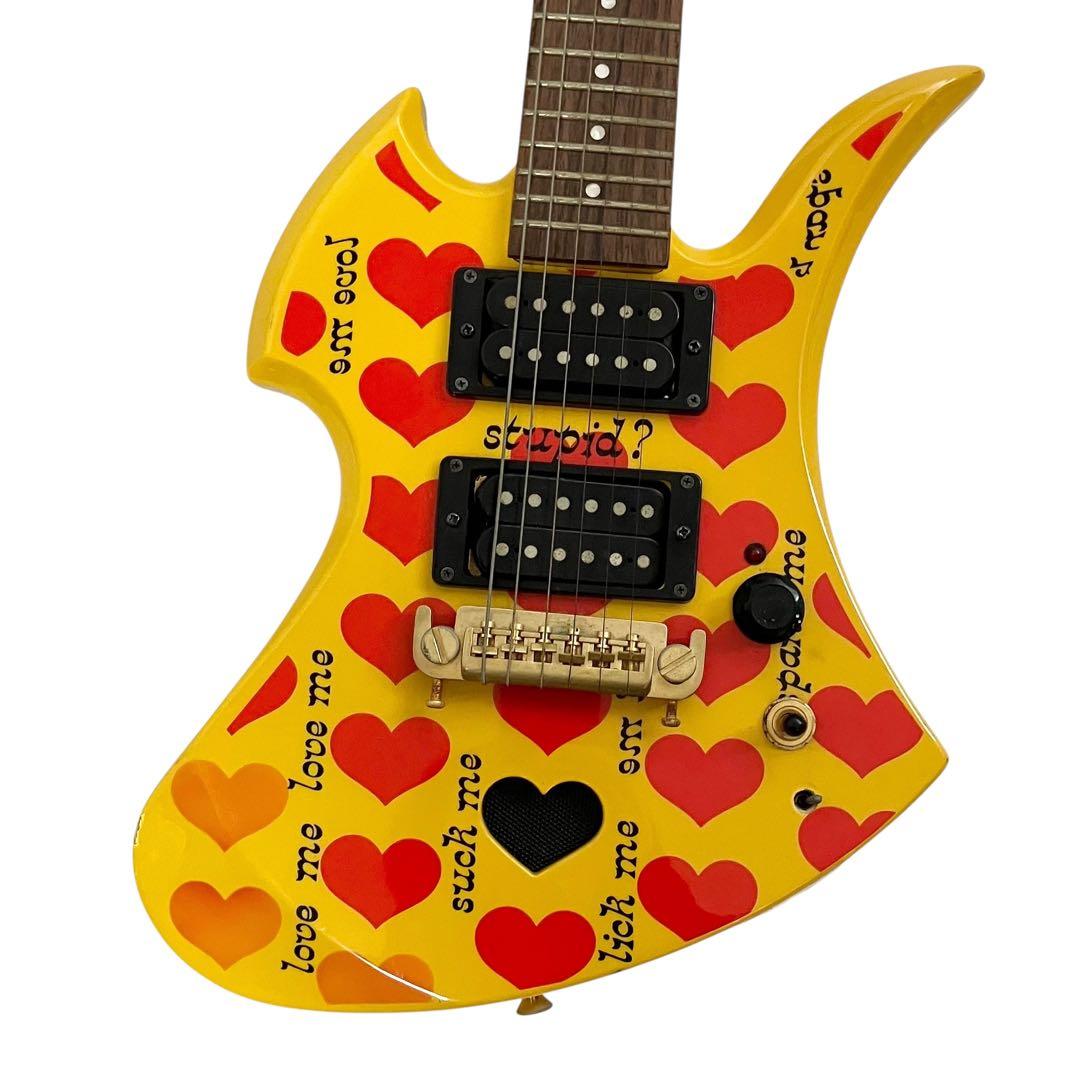 バーニー エレキギター YH-JR hideモデル イエローハート