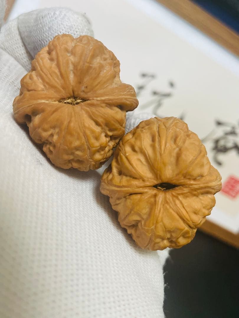 ❤️新入荷❤️No.672❤️文玩くるみ（文玩核桃） 精配元宝