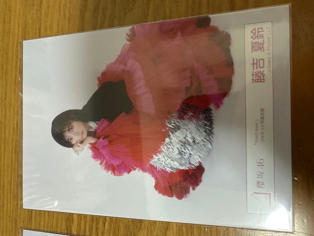 櫻坂46 藤吉夏鈴　start overジャケ写衣装　生写真　ヨリチュウスワリ