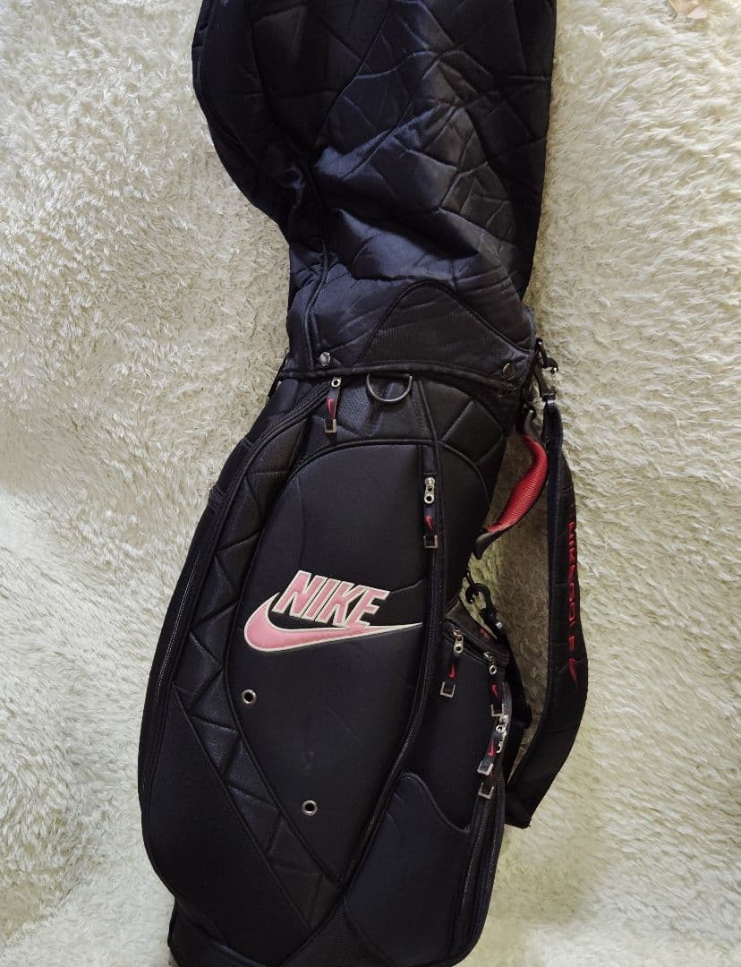 【良品】ナイキ キャディバッグ NIKE ゴルフバッグ カバー付 ナイキゴルフ