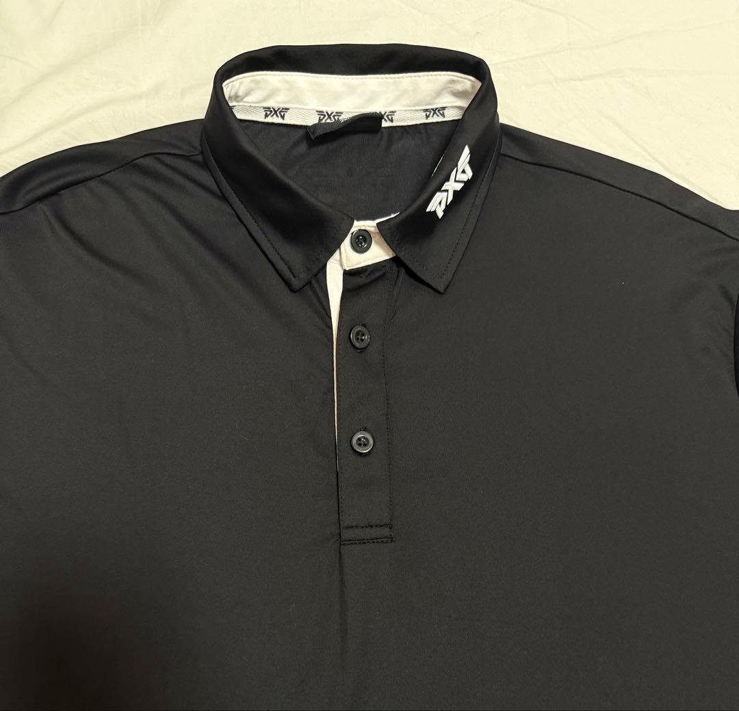 PXG ゴルフシャツ　ポロシャツ　長袖　黒　メンズ　ゴルフウェア　2XL