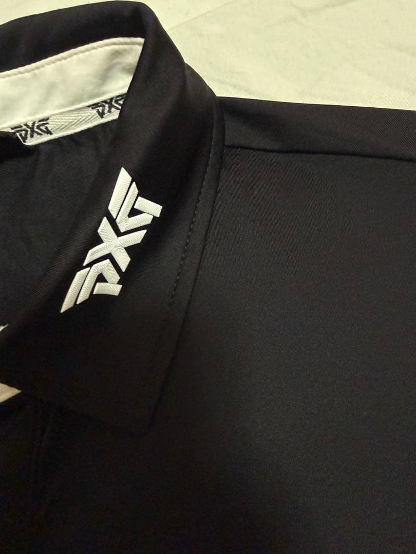 PXG ゴルフシャツ　ポロシャツ　長袖　黒　メンズ　ゴルフウェア　2XL