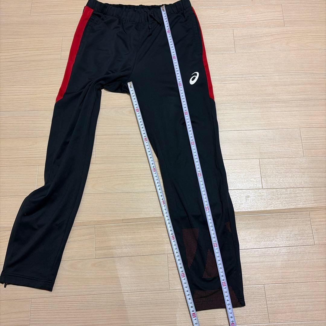 アシックス ジャージ ジャケット パンツ 上下 セットアップ L ブラック