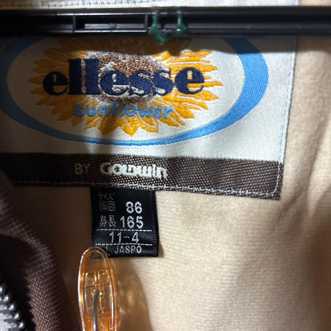 ellesse スキーウェア Lサイズ アイボリー/ブラウン