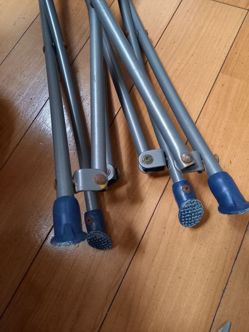 コールマン　ヒーリングチェア　ネイビードット　レッド　2点セット
