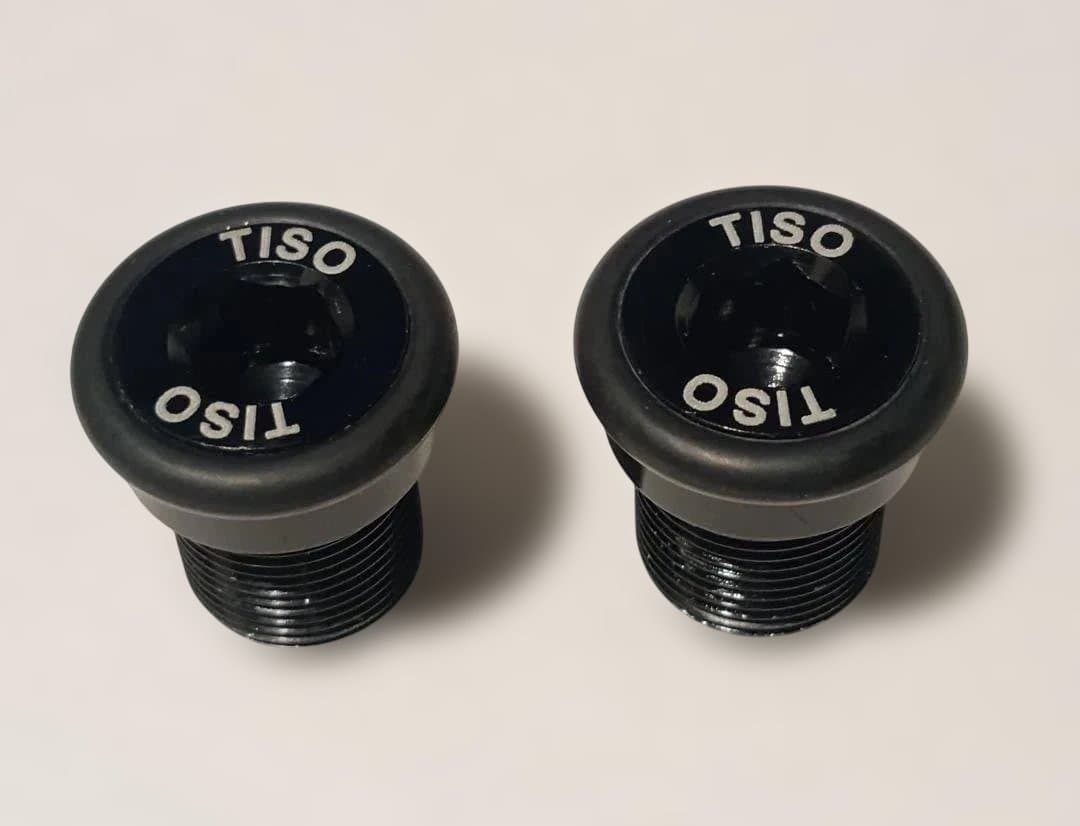TISO ISIS/Octalink クランクボルト 黒赤青 3色セット