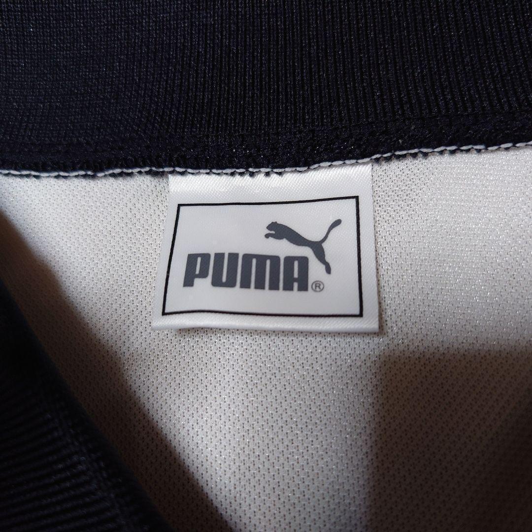 90s PUMA　ナンバリングビッグプリントゲームシャツ襟付きユニフォームプーマ