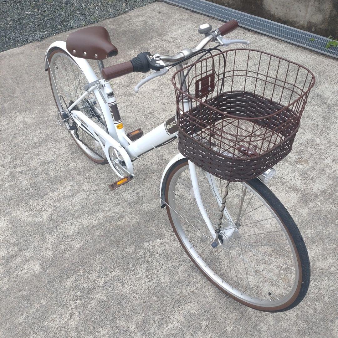 【愛知県豊橋市&田原市　直接引渡し限定】26インチ　シティサイクル ホワイト