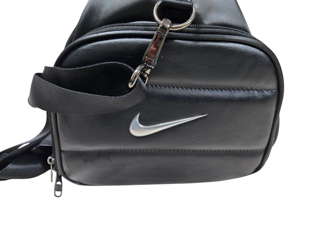 美品 Nike ナイキ キルティング ゴルフバッグ シューズバッグ ブラック 黒