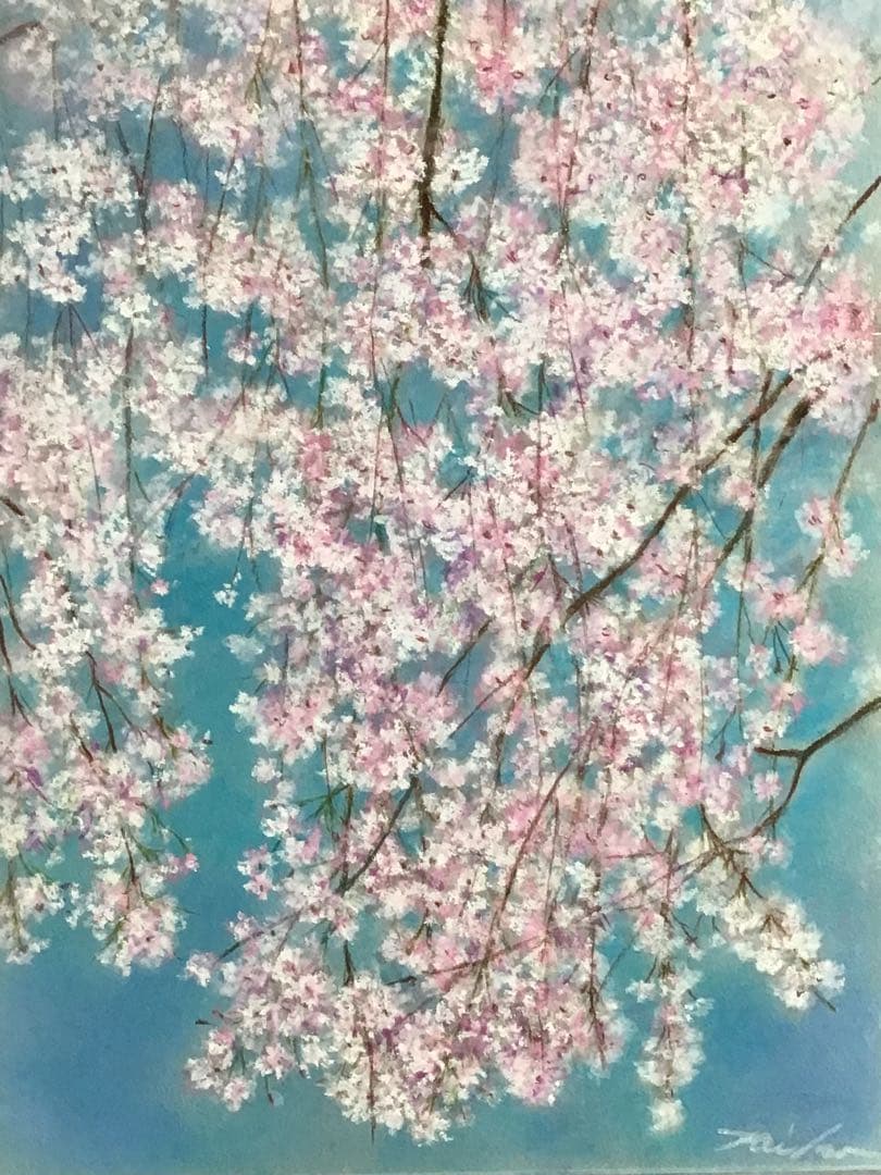 花霞　絵画アート原画　パステル画