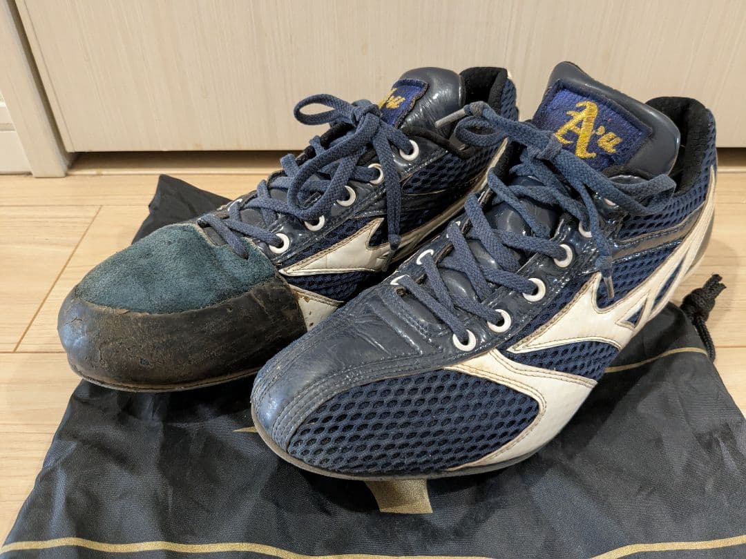 青森大学野球部　スパイク　Mizuno Pro ミズノプロ　P革付き　オーダー