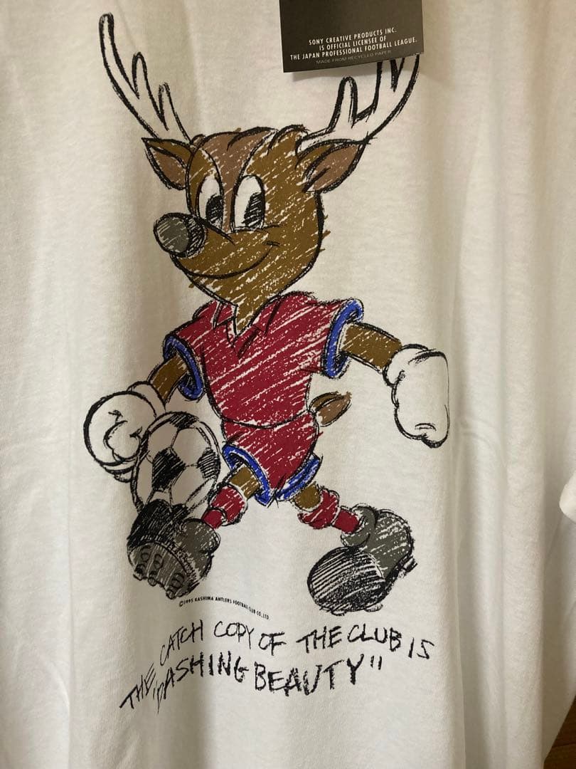 新品 鹿島アントラーズ キャラクター しかお Tシャツ L マスコット